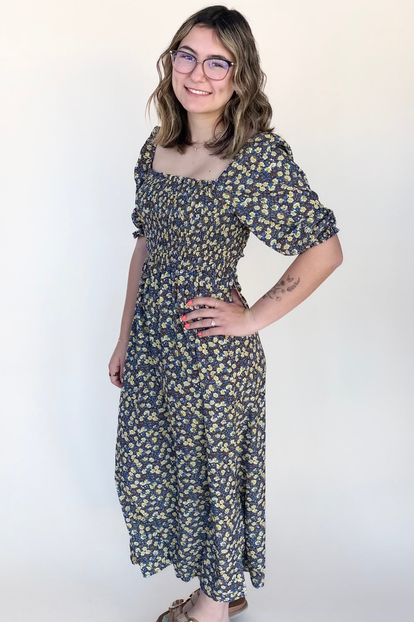 Jonnie Ruffle Maxi Dress