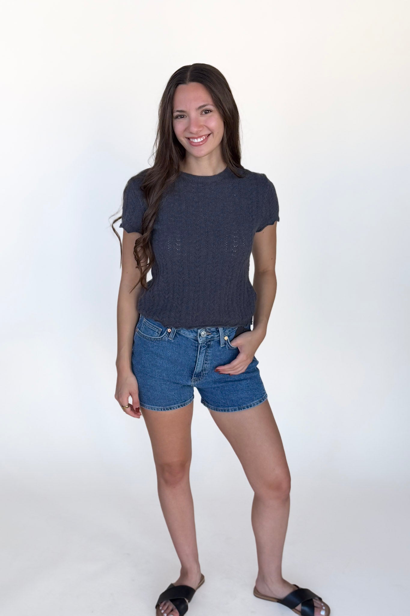 Jessi Pointelle Top