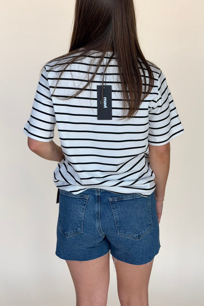 Audrey Interlock Stripe T-Shirt