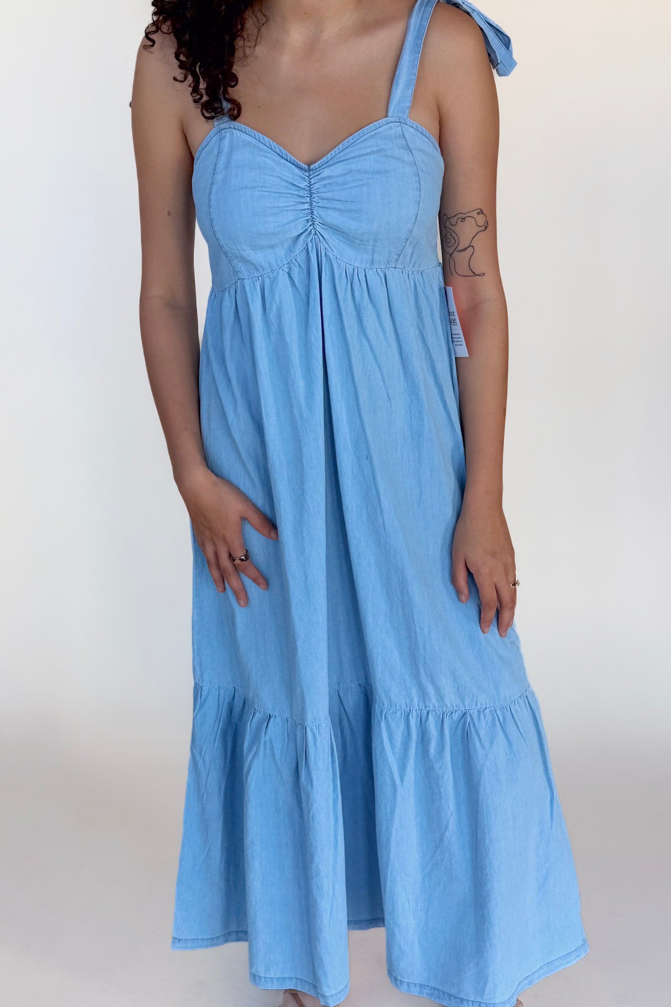 Ember Denim Maxi Dress