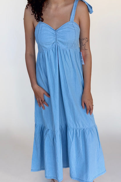 Ember Denim Maxi Dress