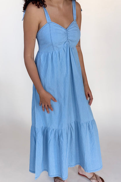 Ember Denim Maxi Dress