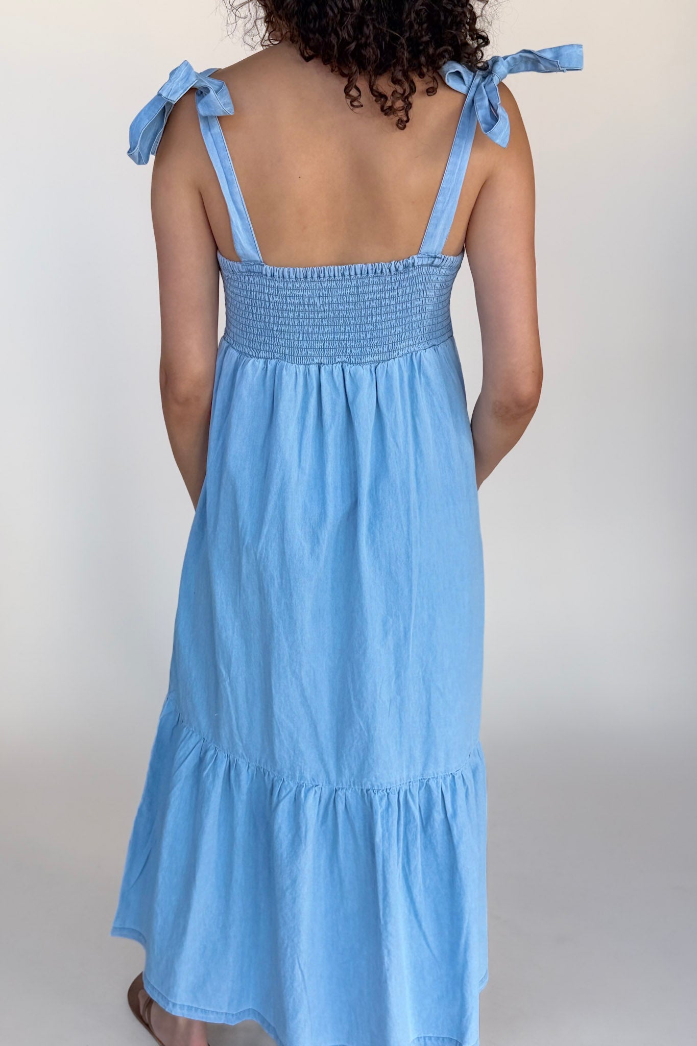 Ember Denim Maxi Dress