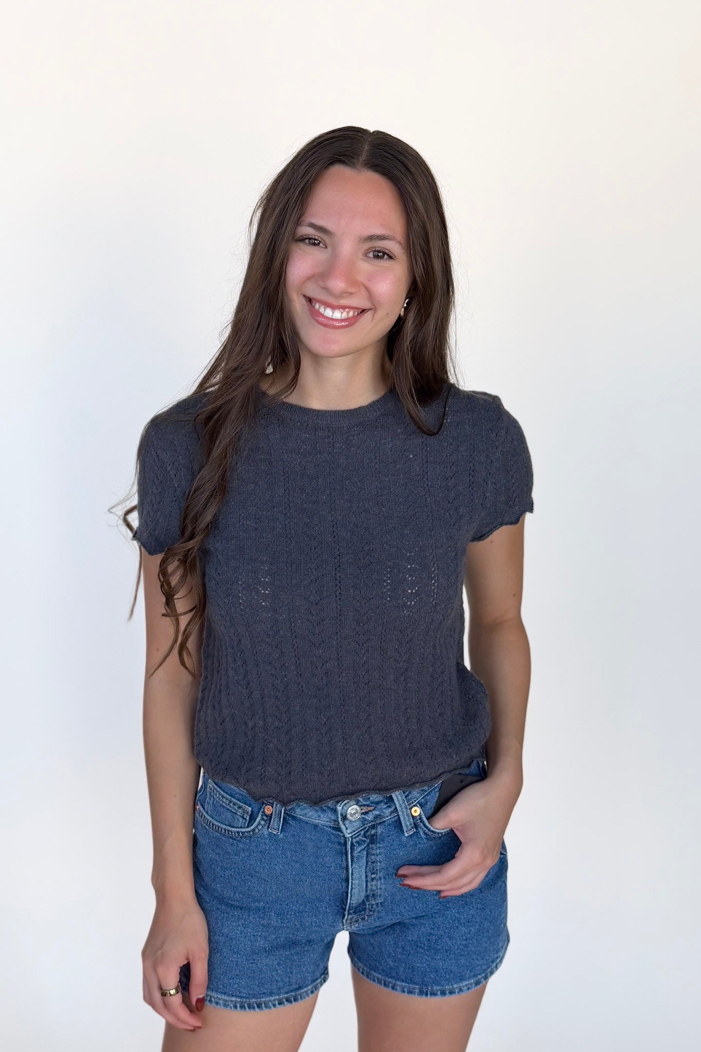 Jessi Pointelle Top