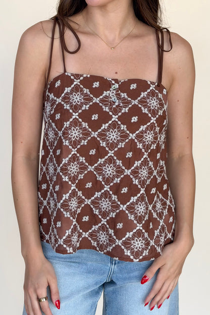 Sloane Button Detail Top