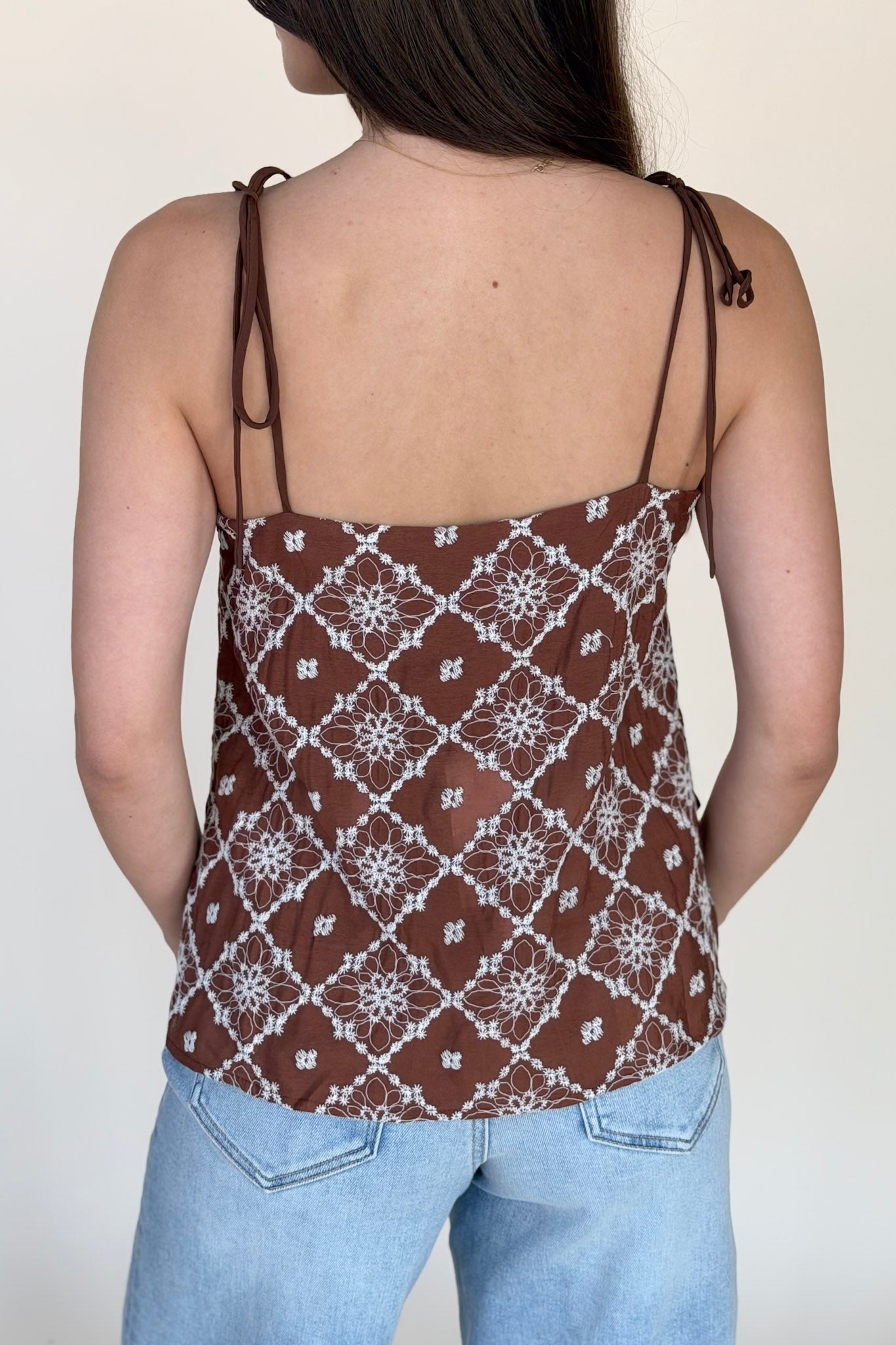 Sloane Button Detail Top