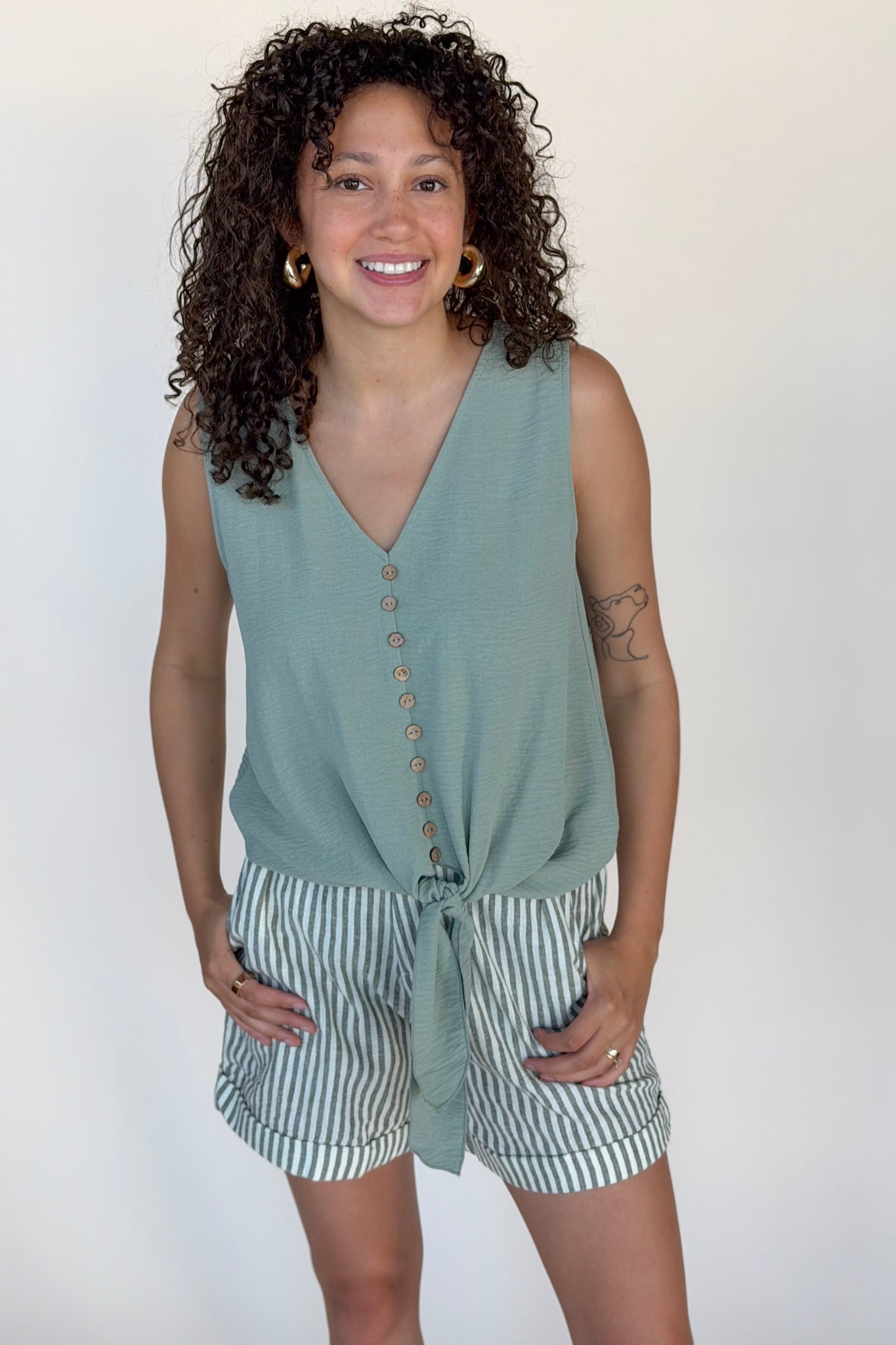 Jenna Button Up Tank