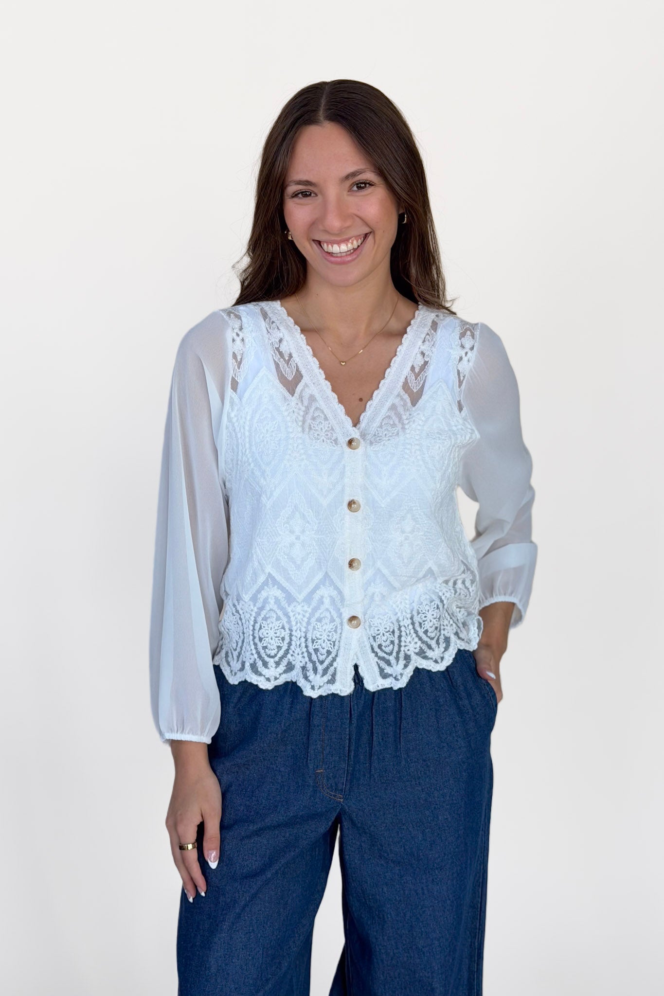 Adeline Button Down Blouse