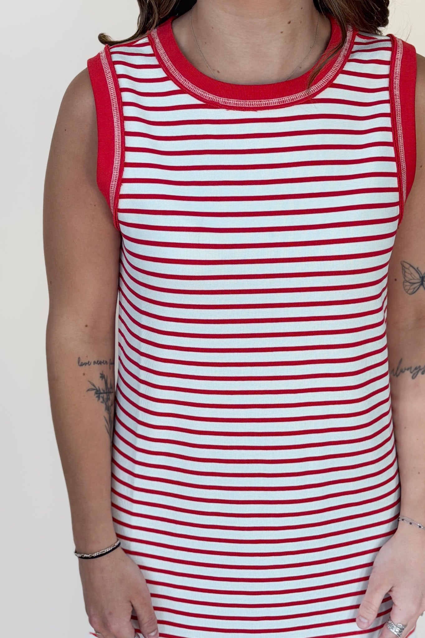 Rosie Striped Midi Dress