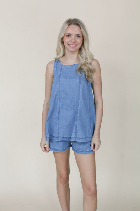Wrenley Denim Top
