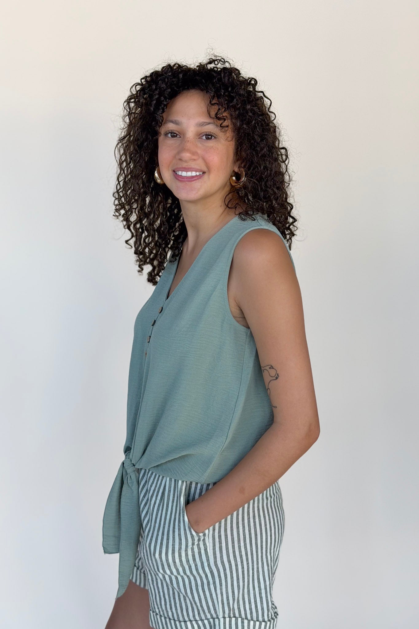 Jenna Button Up Tank