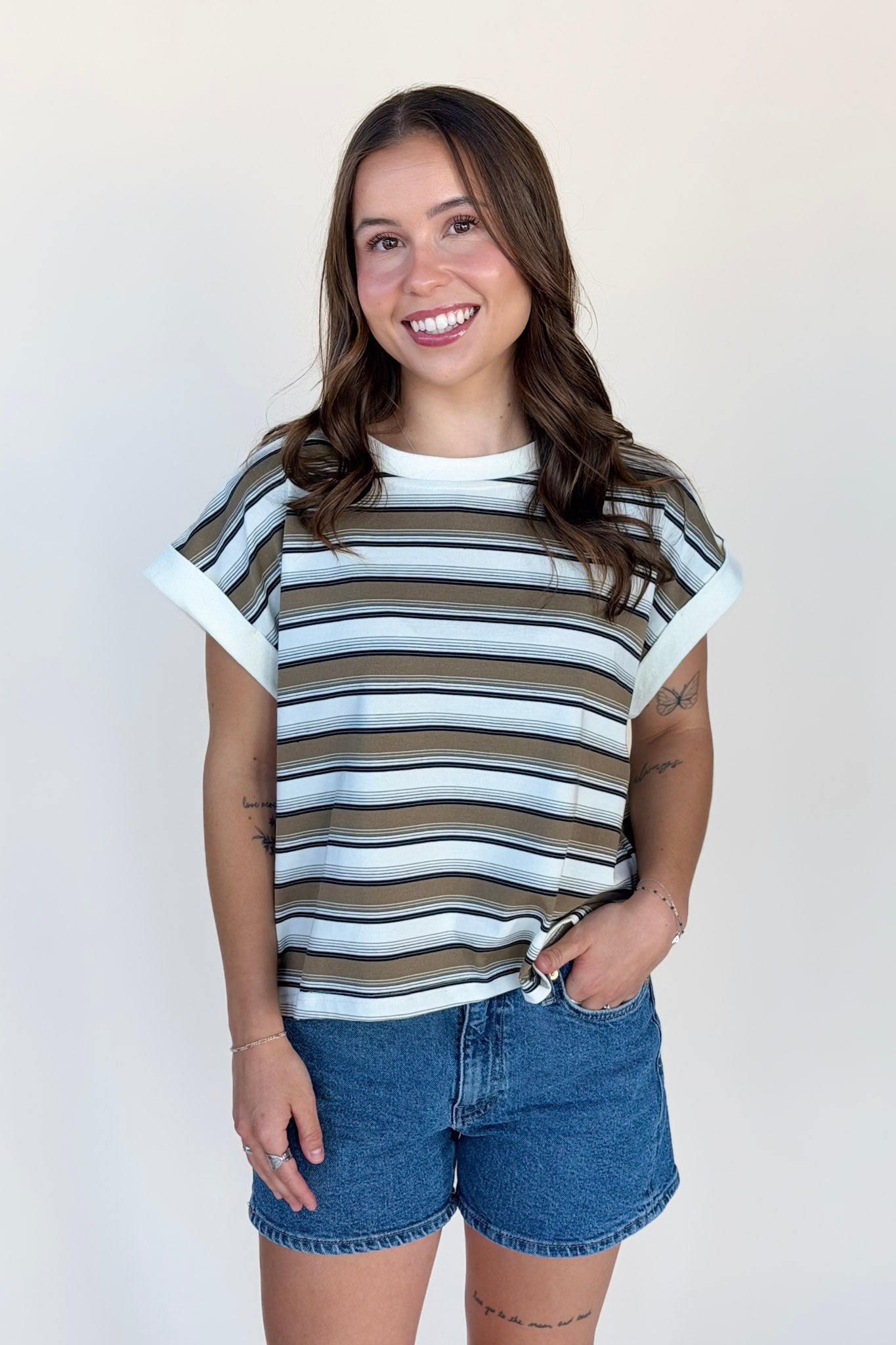 Callie Multi Stripe Top