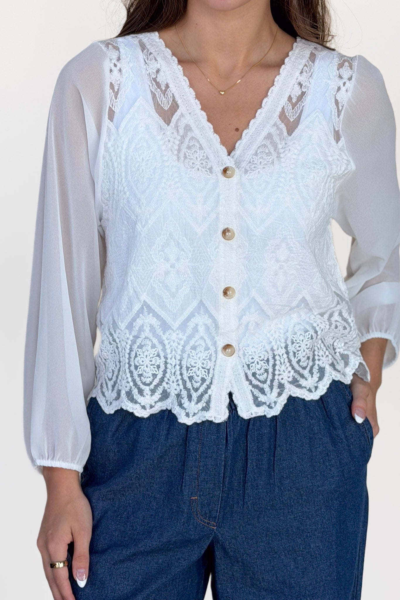 Adeline Button Down Blouse