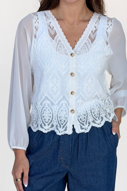 Adeline Button Down Blouse