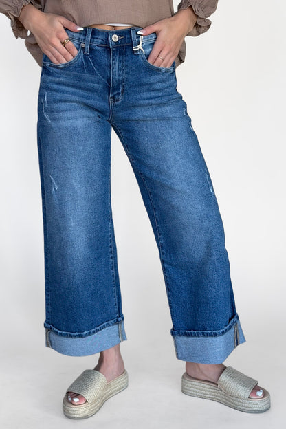 Faye Crop Wide Leg Jean