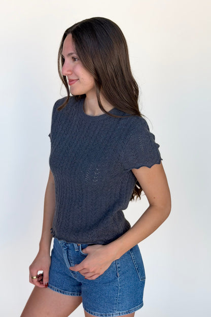 Jessi Pointelle Top