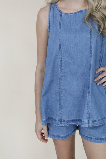 Wrenley Denim Top