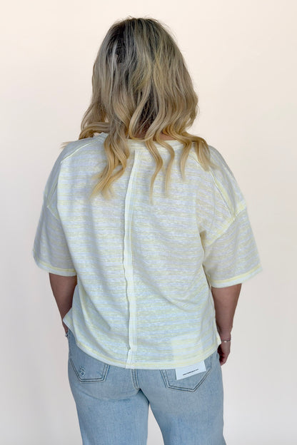 Clara Stripe Henley Top