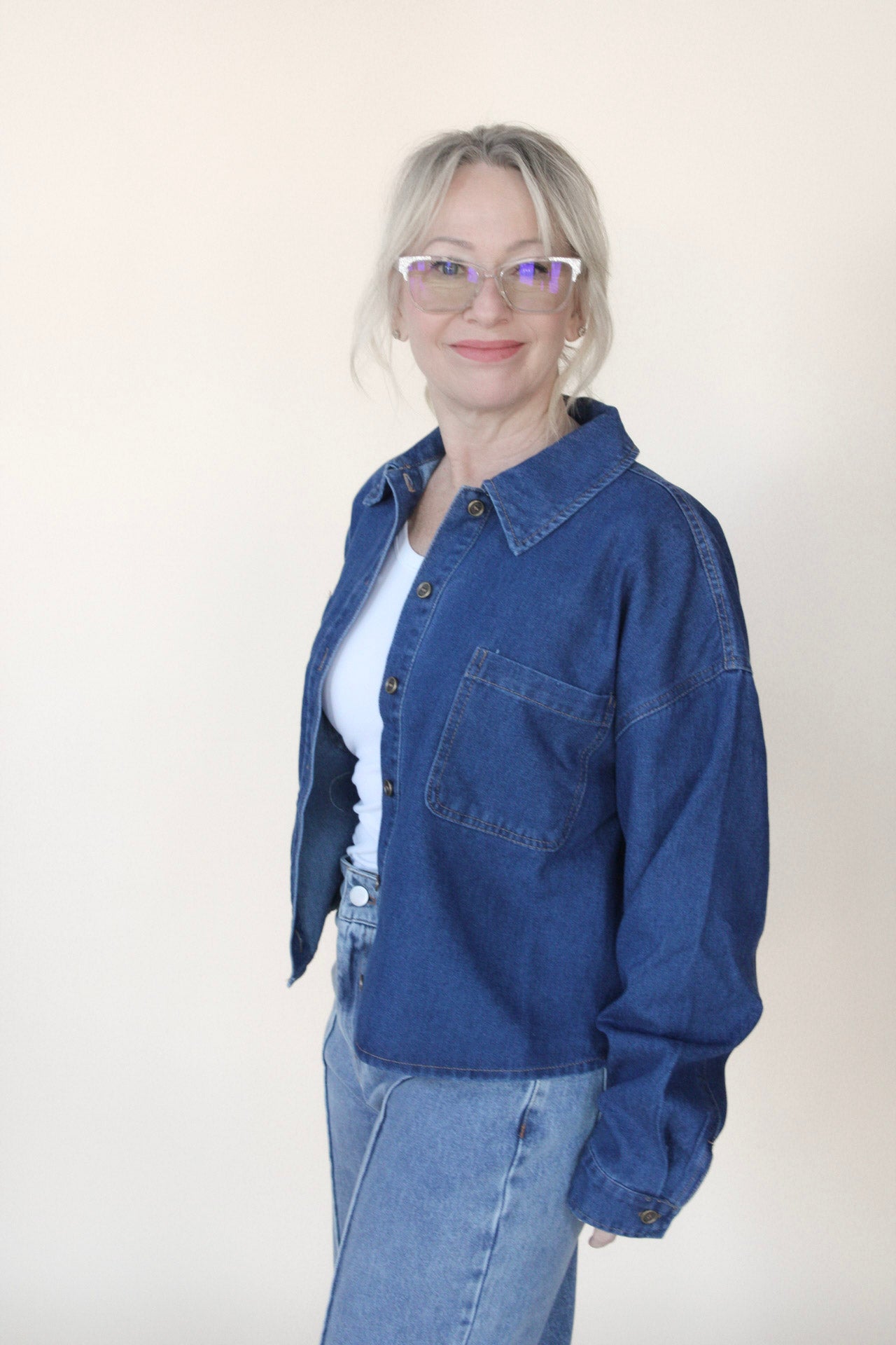 Cropped Denim Jacket
