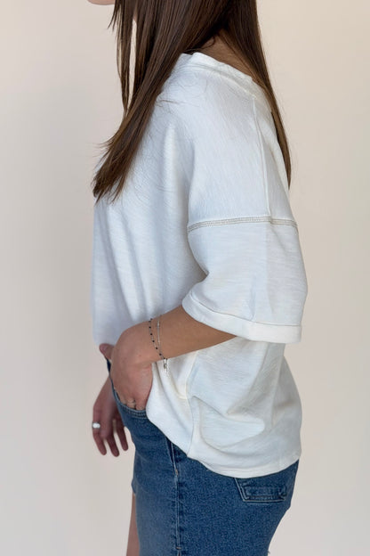 Emma Drop Shoulder Knit Top