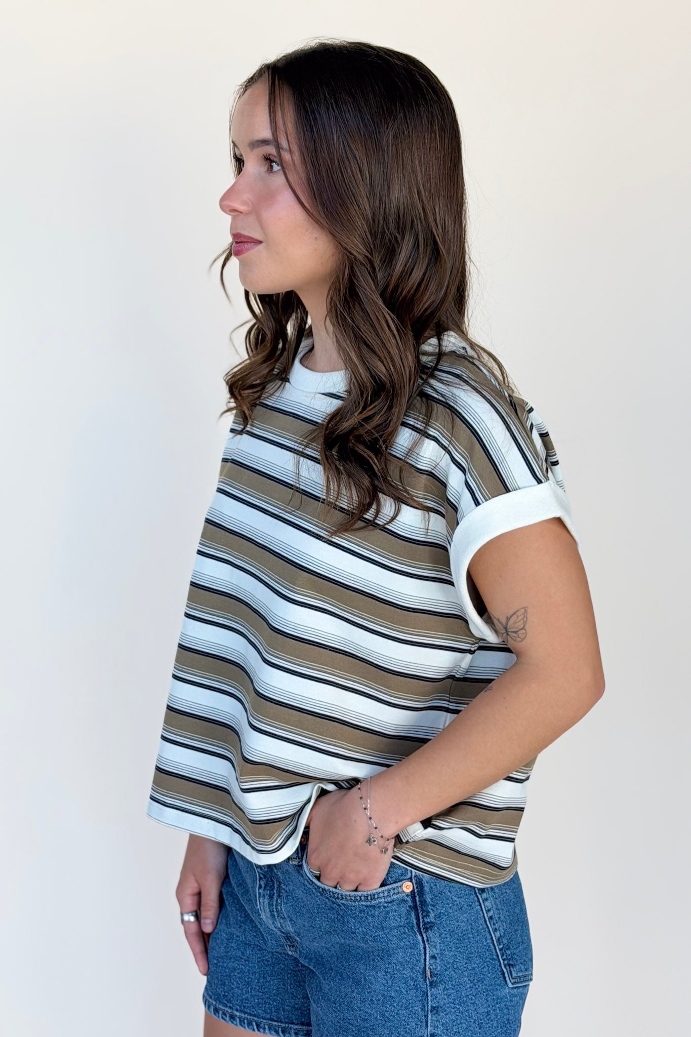Callie Multi Stripe Top