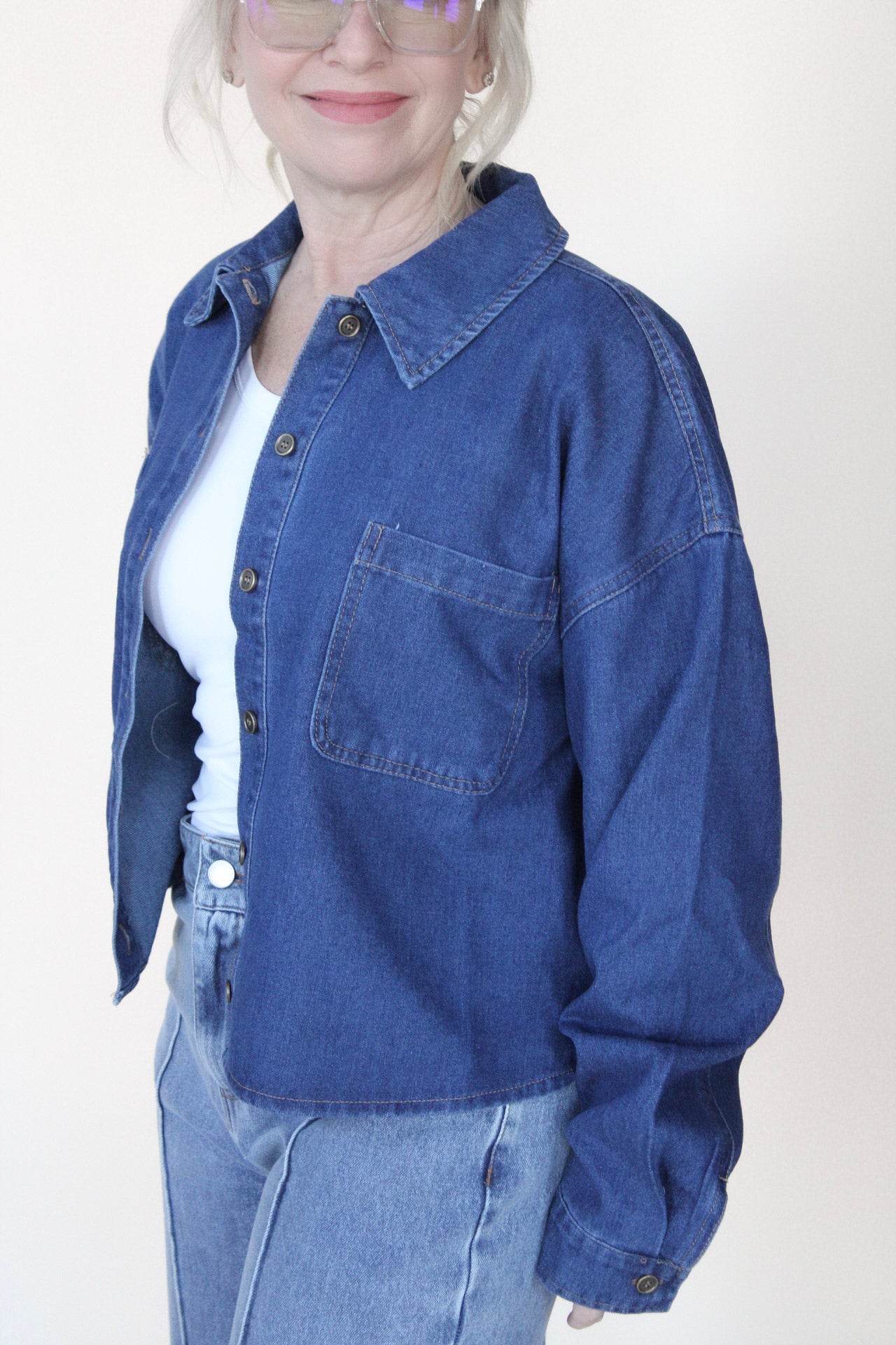 Cropped Denim Jacket