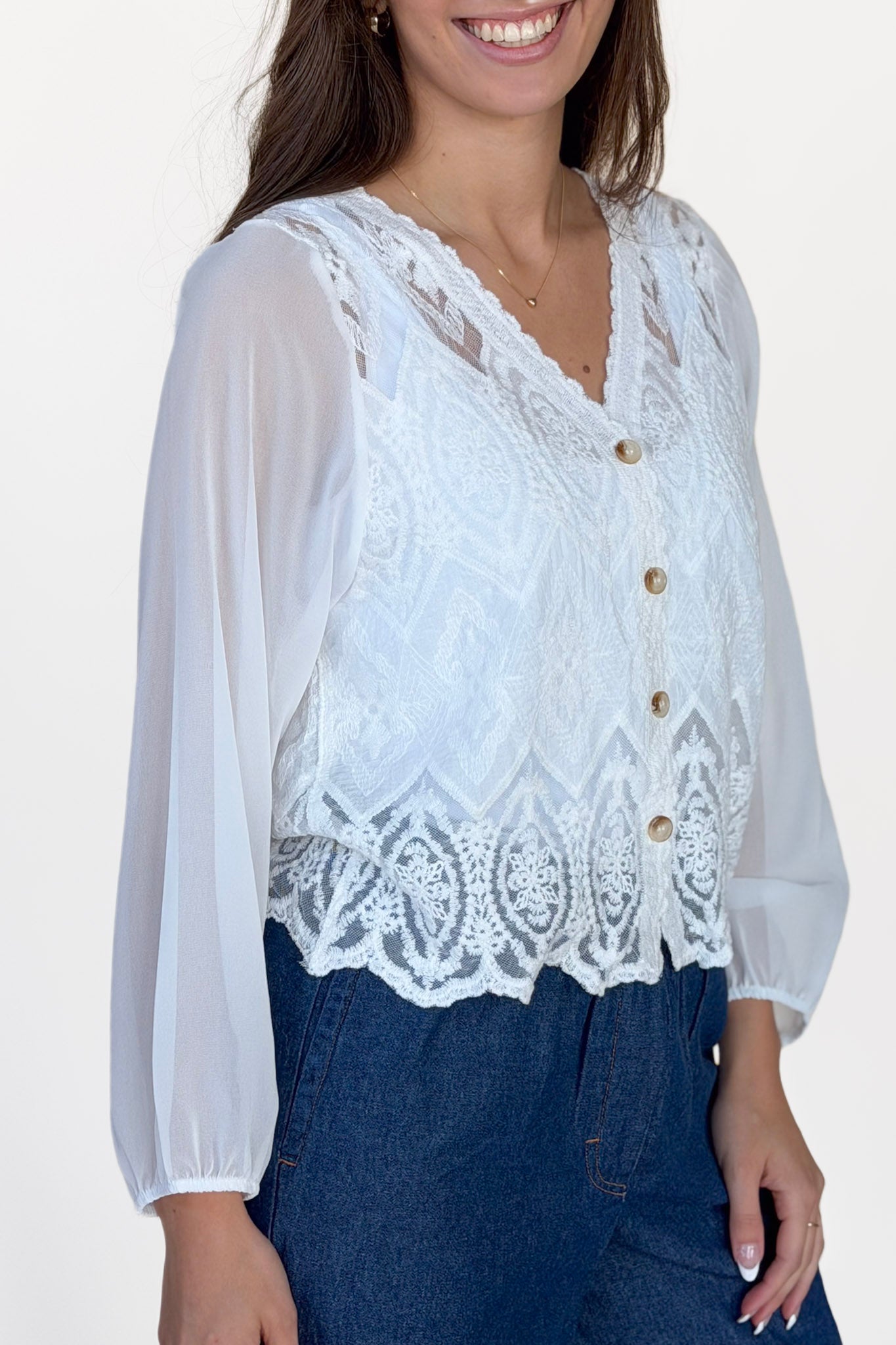 Adeline Button Down Blouse