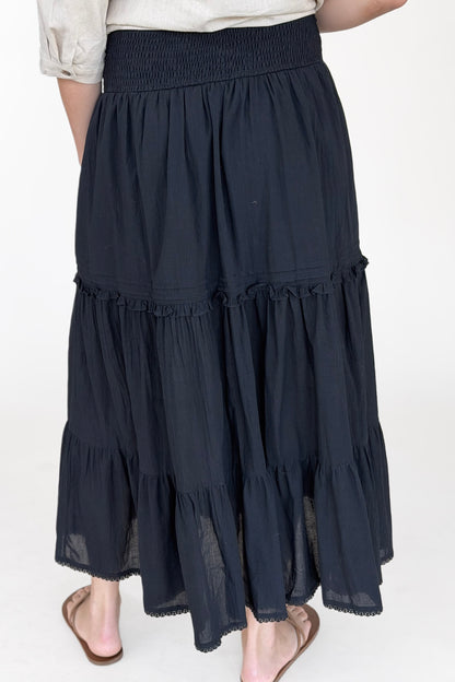 Lacey Ruffle Boho Skirt