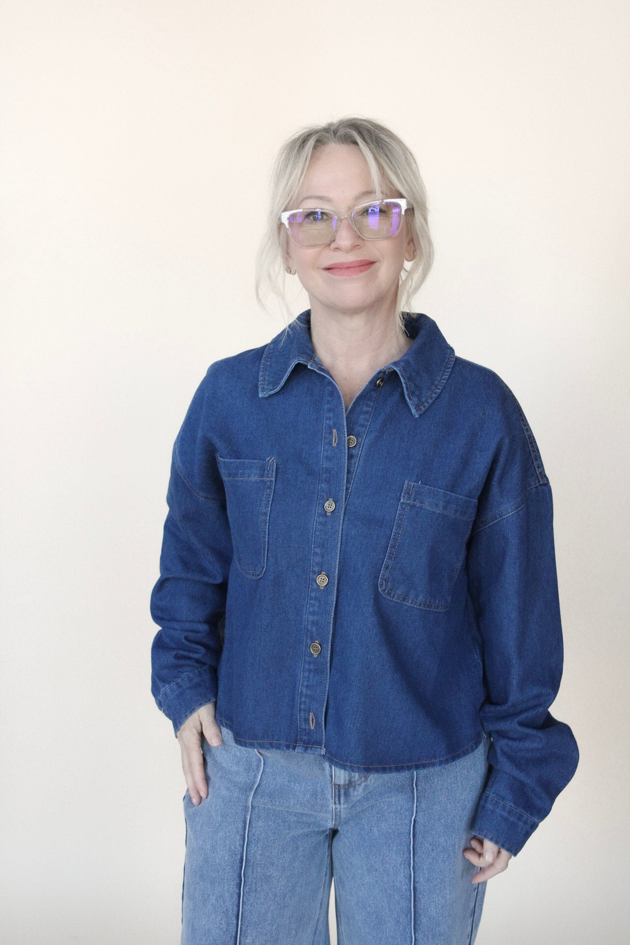 Cropped Denim Jacket