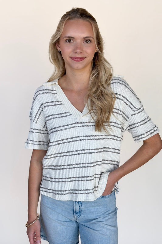 Becca Collared Top
