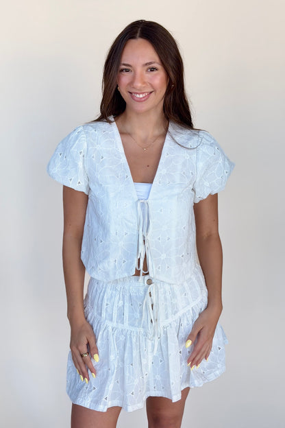 Millie Eyelet Top