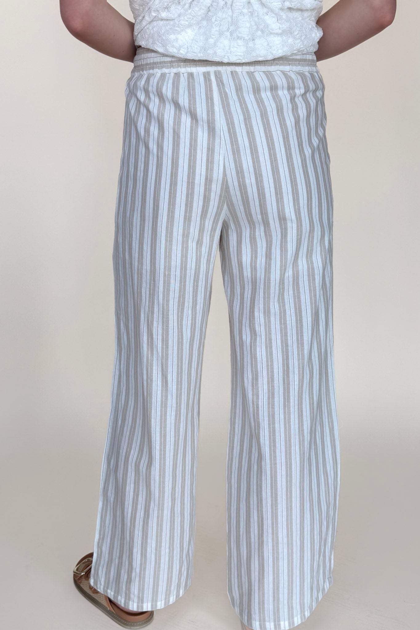 Dylan Stripe Wide Leg Pant