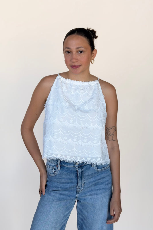 Wren Tassel Trimmed Top