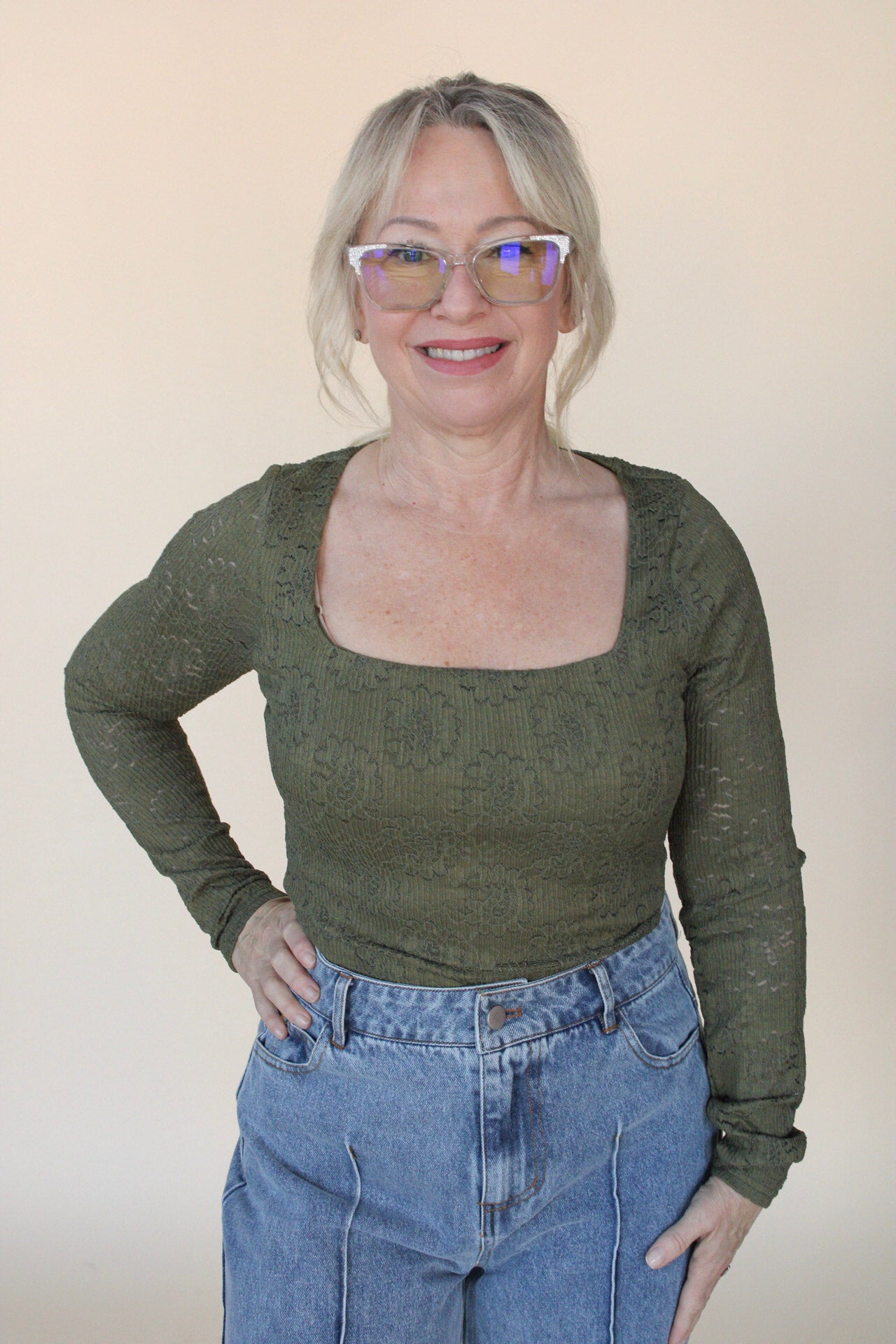 Embroidered Knit top