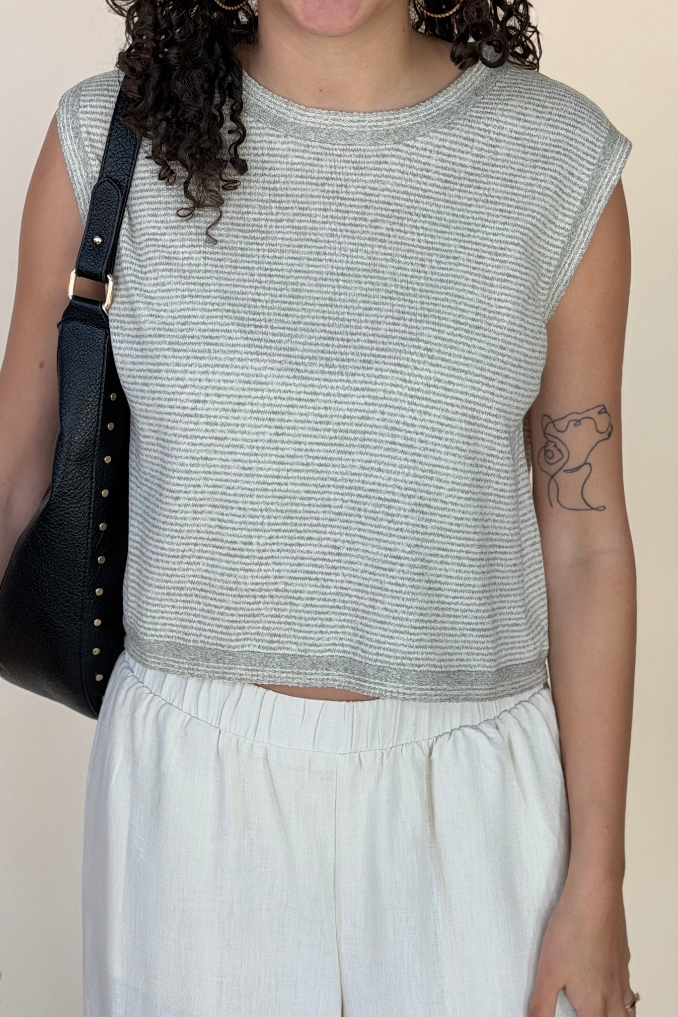 Lydia Pinstripe Sleeveless Knit