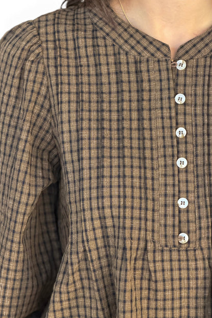Melanie Plaid Blouse
