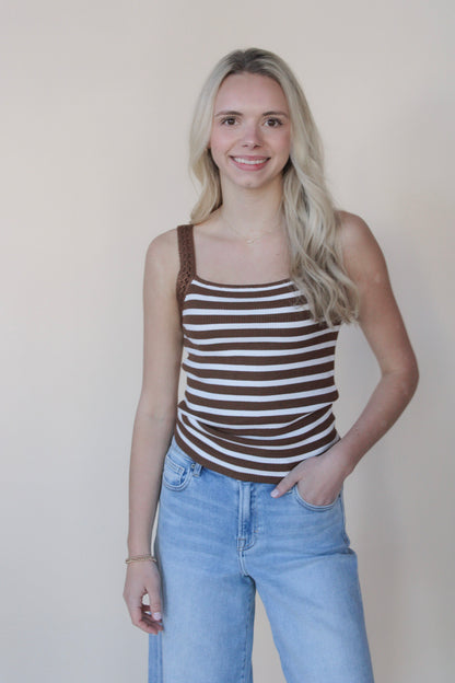 Caden Crochet Strap Top