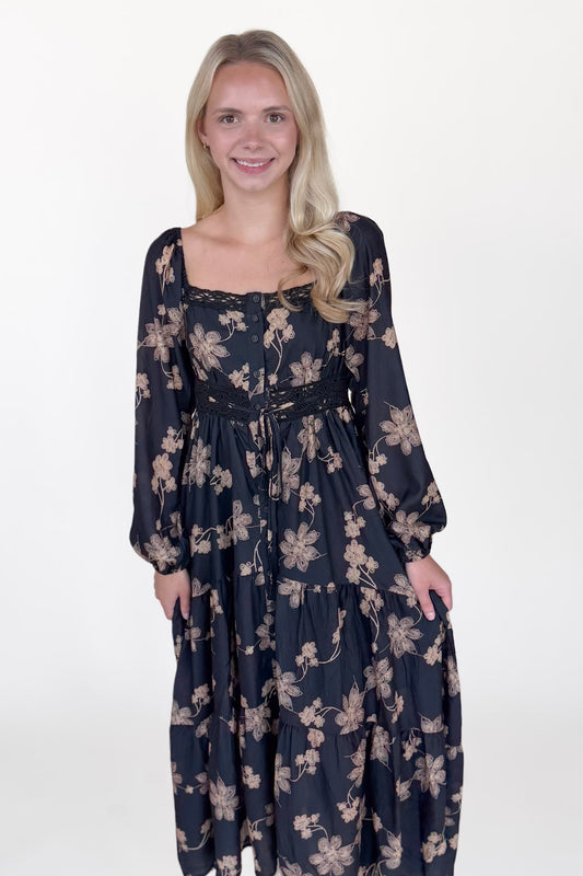 Cadence Floral Midi Dress