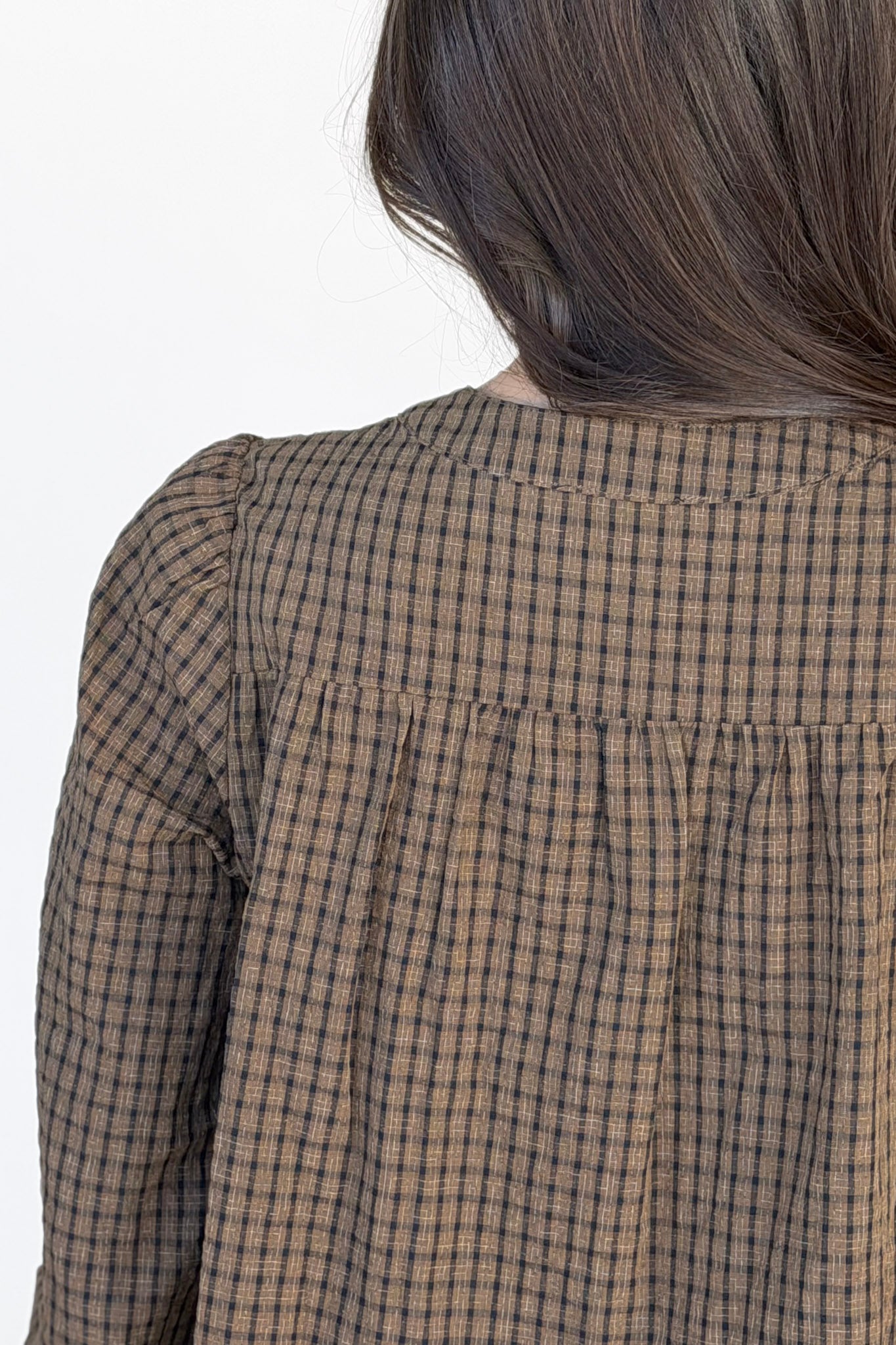 Melanie Plaid Blouse