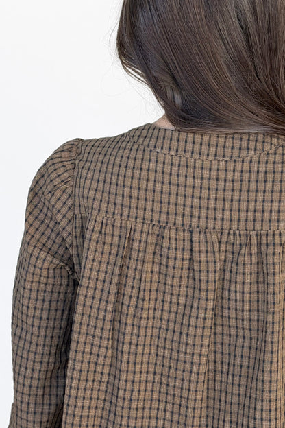 Melanie Plaid Blouse