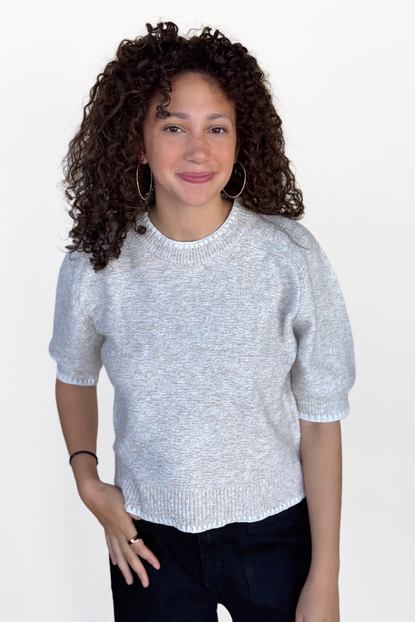 Faye Heathered Sweater