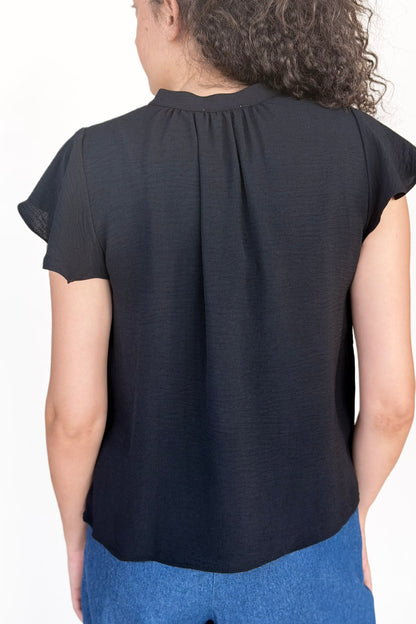 Flutter Sleeve Blouse