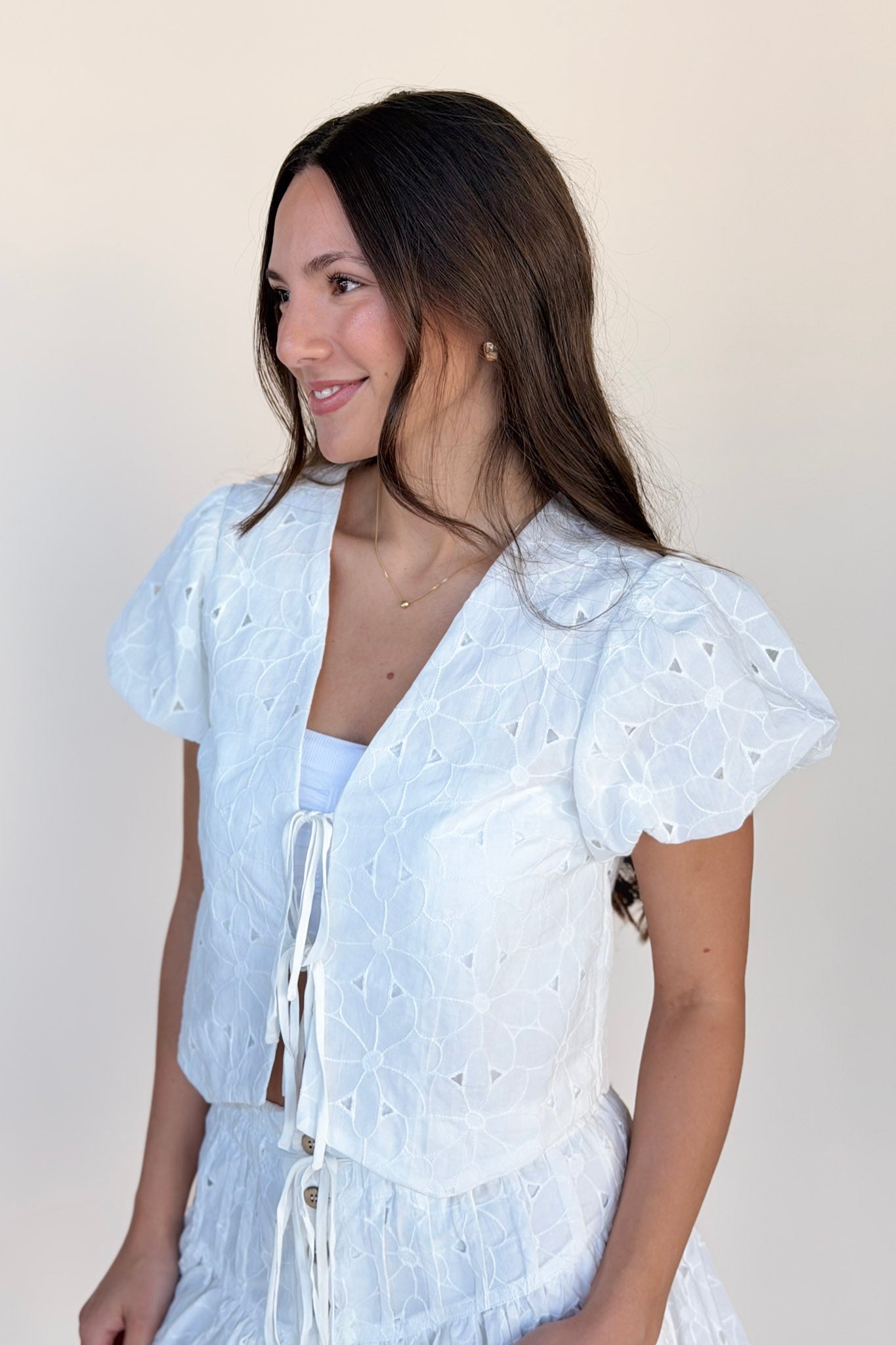 Millie Eyelet Top