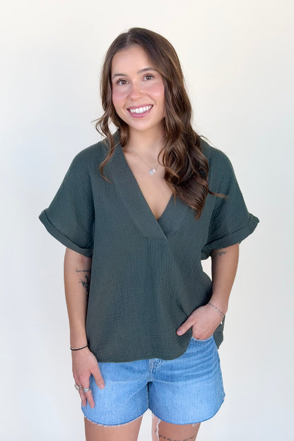 Effortless Boho Gauze Top