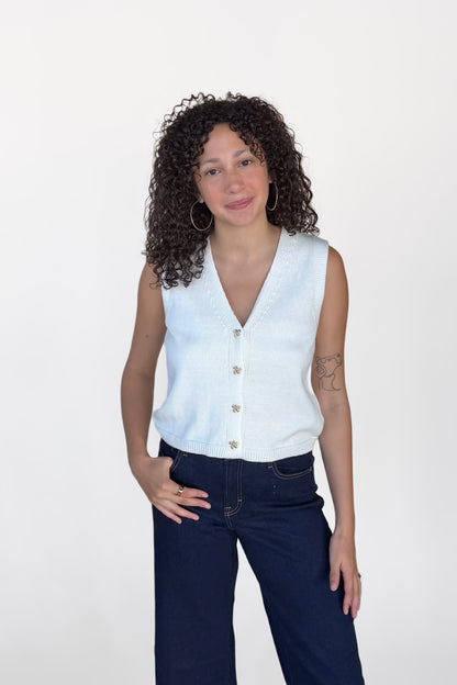 Rose Knit Vest