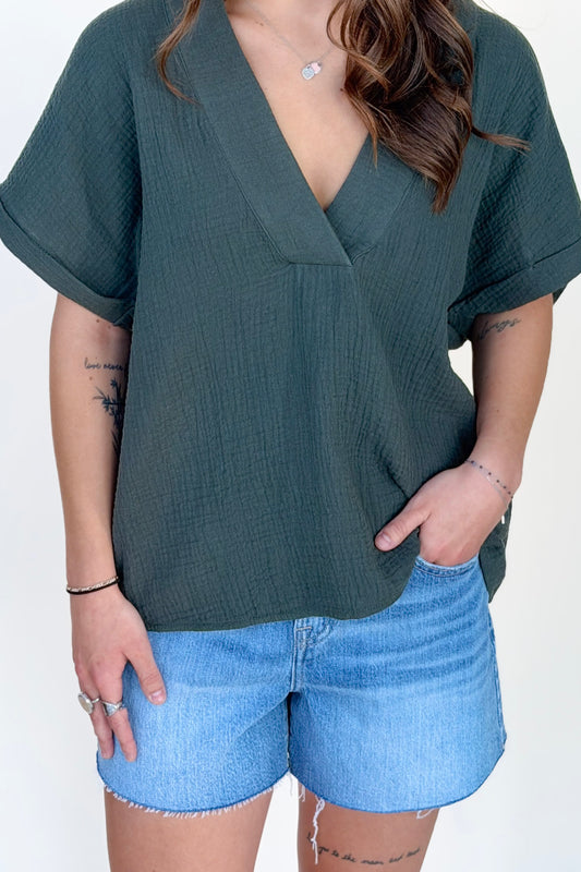 Effortless Boho Gauze Top