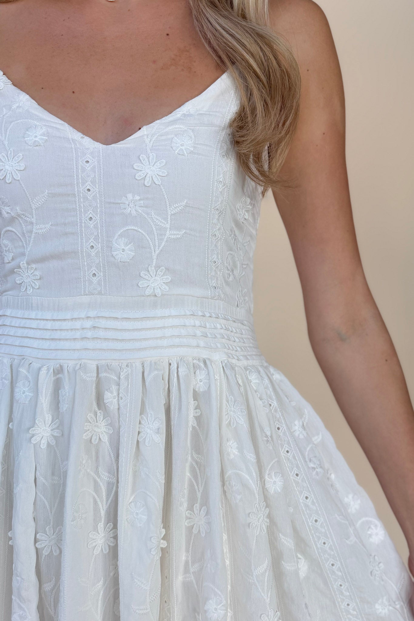 Dustyn Floral Detail Midi Dress