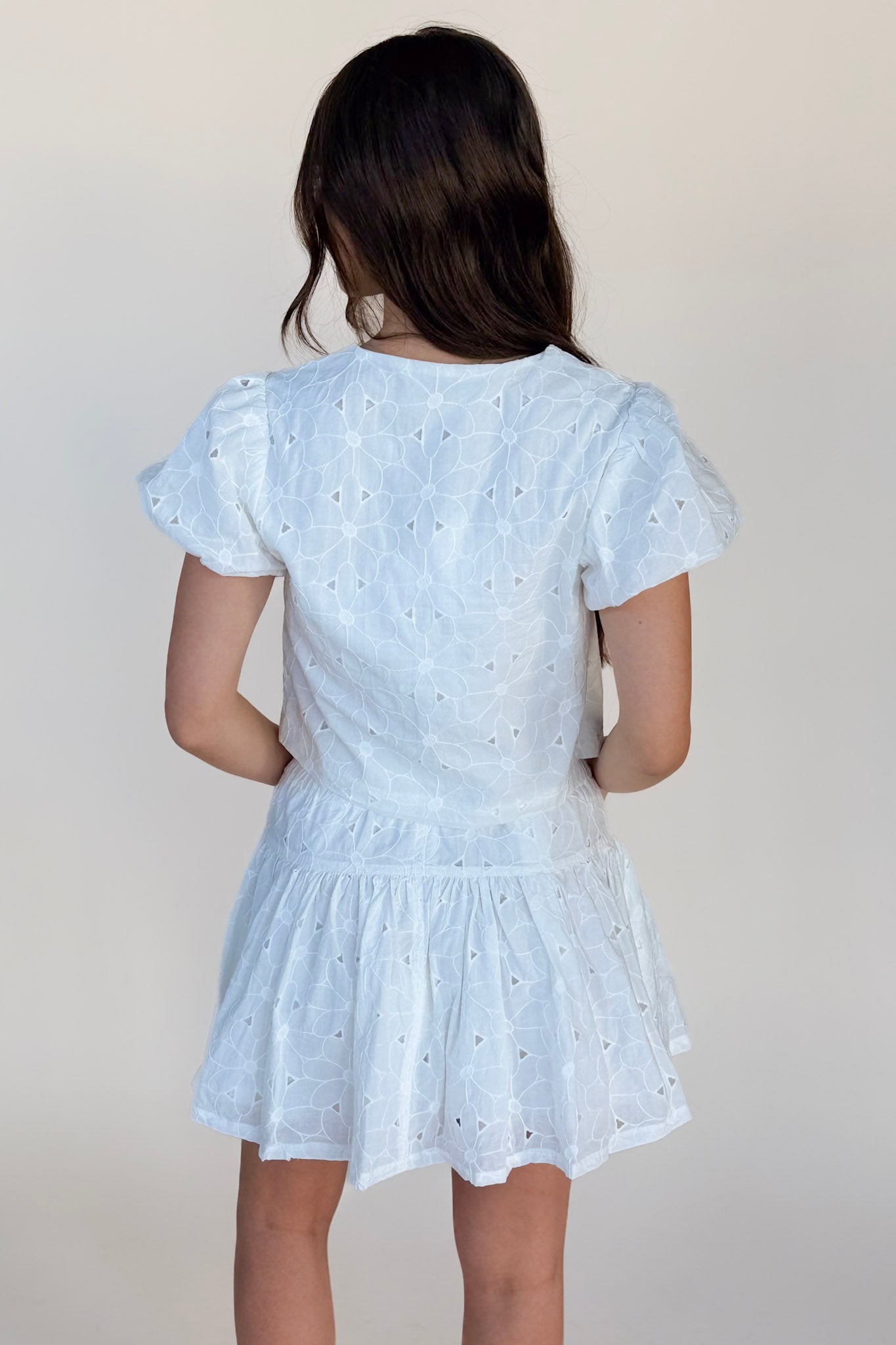Millie Eyelet Mini Skirt