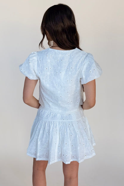 Millie Eyelet Mini Skirt