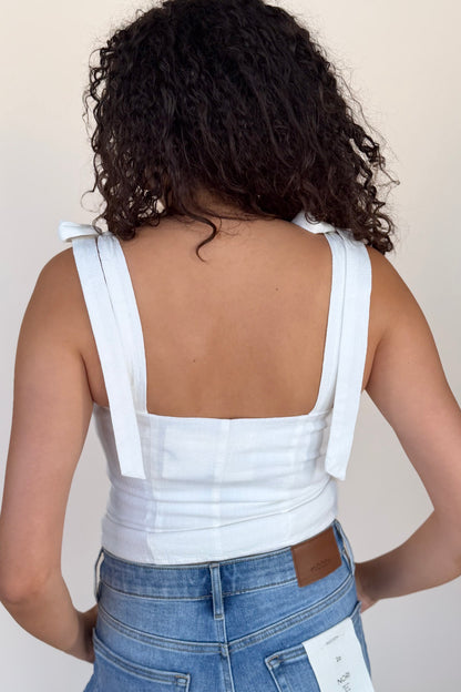 Carly Linen Button Down Top